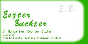 eszter buchter business card